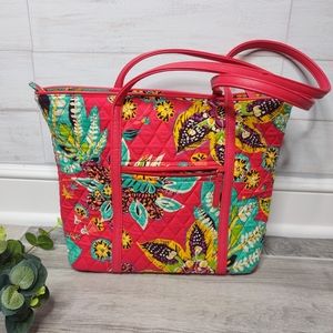 Vera Bradley  Small Trimmed Vera Shoulder Handbag